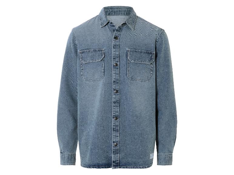 Denim heren overhemd