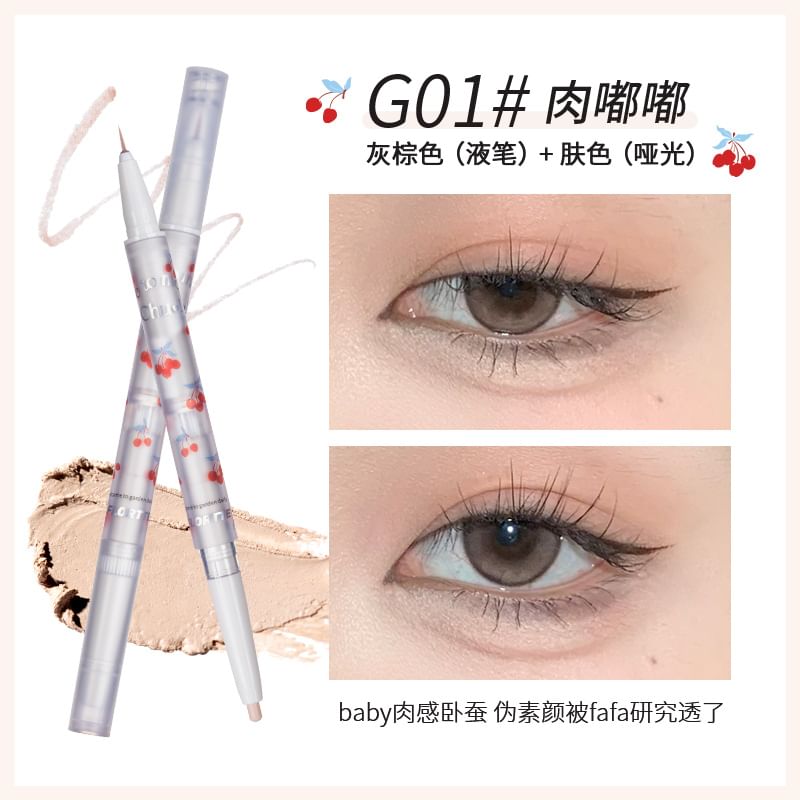 FLORTTE - 2 in 1 Eyeliner - 4 Kleuren (G01-4)