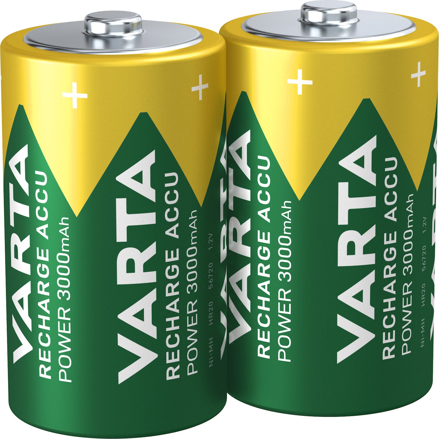Varta D oplaadbare batterij Accu Power 2 stuks