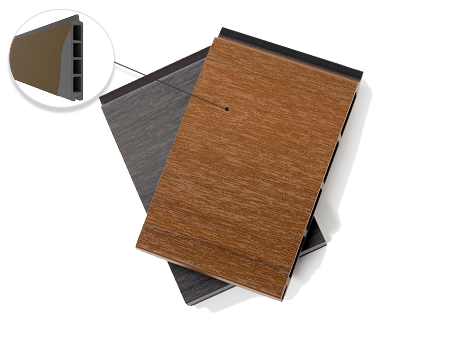 Abri de jardin composite sintra - 4m² - gris - epaisseur des murs : 28 mm - bois composite co-extrudé - menuiseries en aluminium