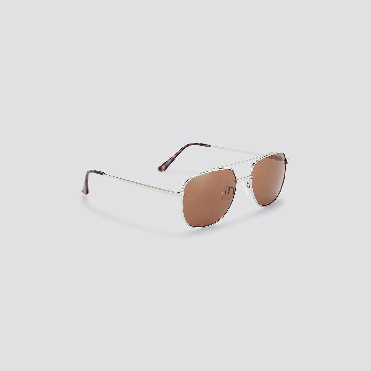 Lunettes de soleil retro Gris moyen