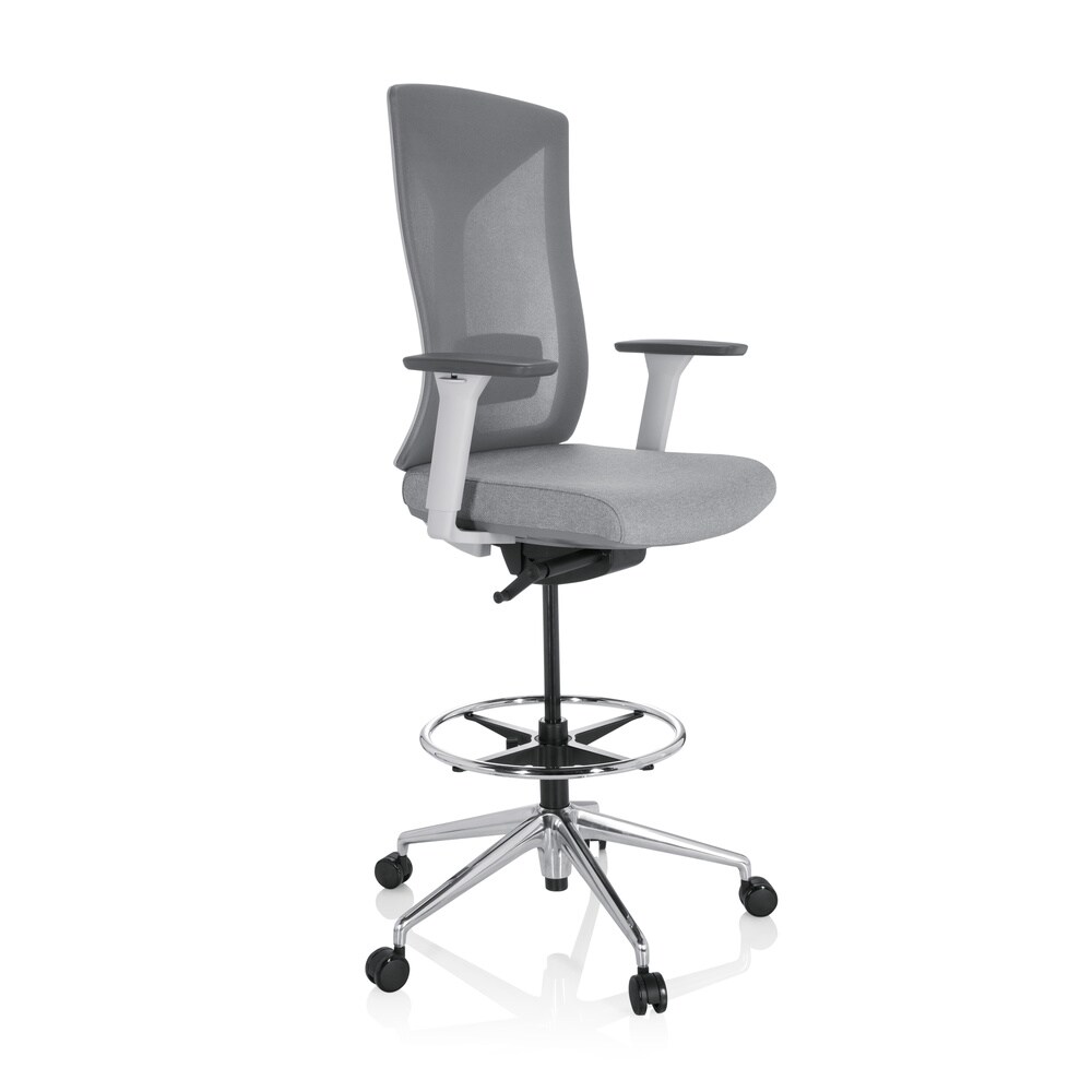 Counterstuhl HALIFAX WORK Stoff/Netzstoff mit Armlehnen (höhenverstellbar) hjh OFFICE