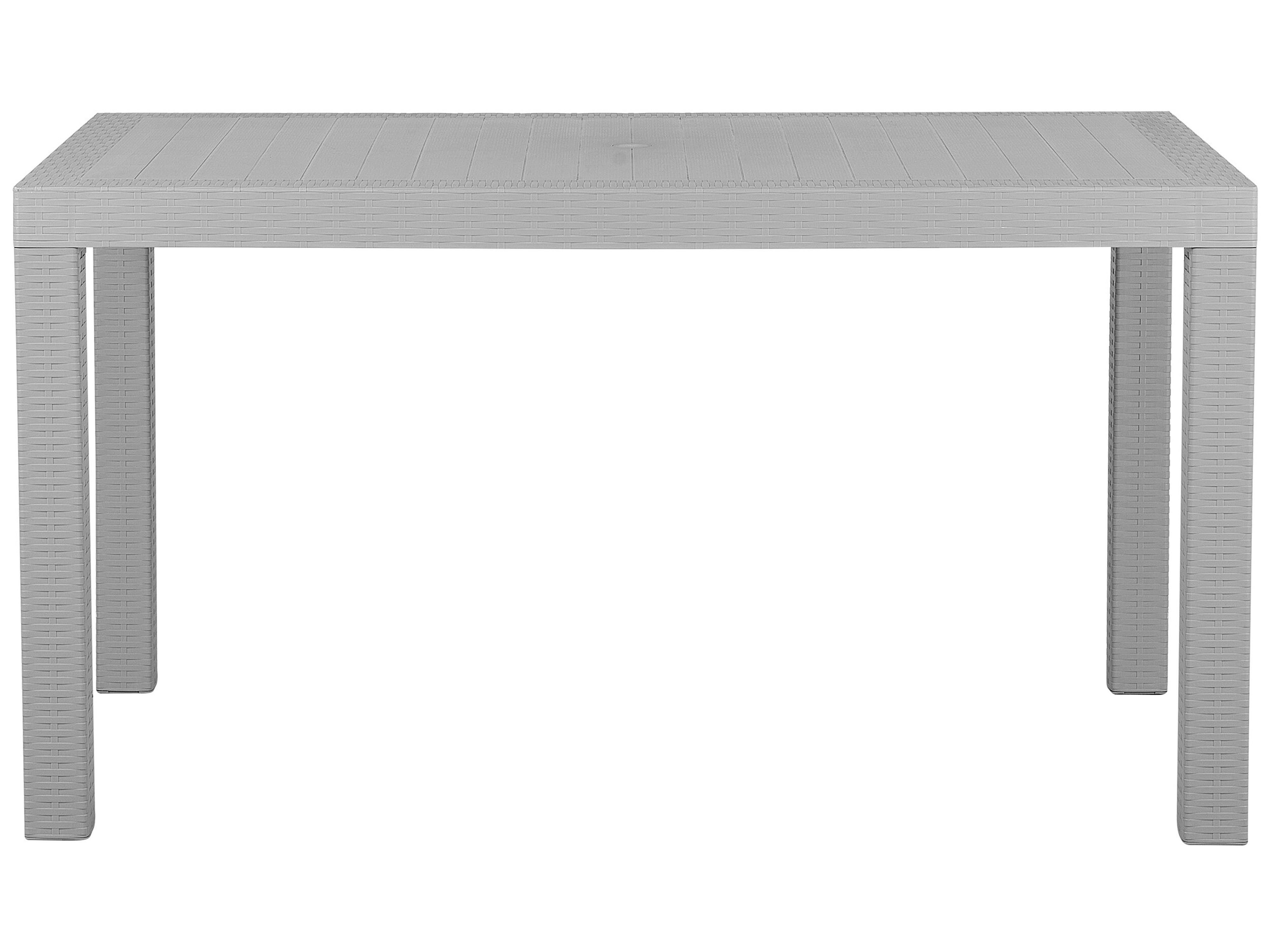 Tuin eettafel FOSSANO 140 cm 80 cm Lichtgrijs