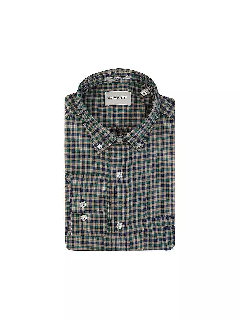 GANT Hemd Regular Fit grün
