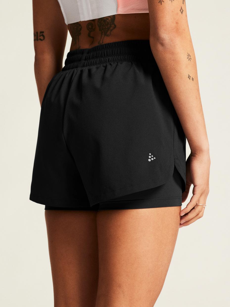 Craft Adv Essence 2in1 Shorts 2 Womens Black
