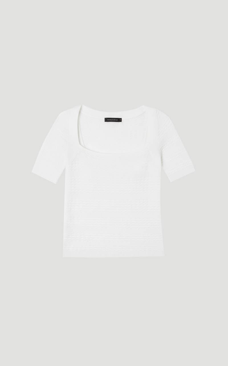 KarenMillen Haut en Maille à Détails Point Ajouré