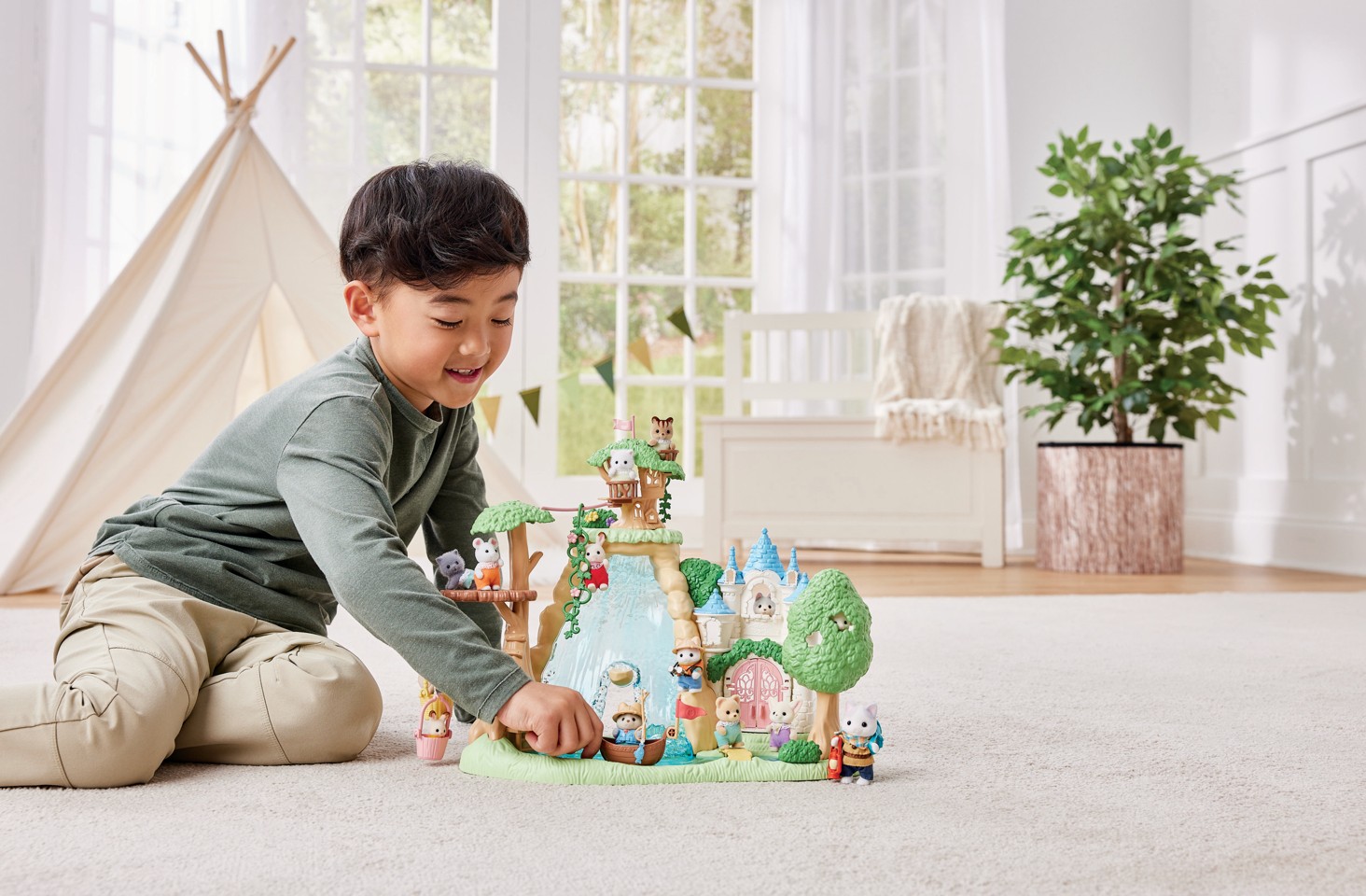 Sylvanian Families - Spændende opdagelsessæt -Latte Cat Bror & Baby (5763)