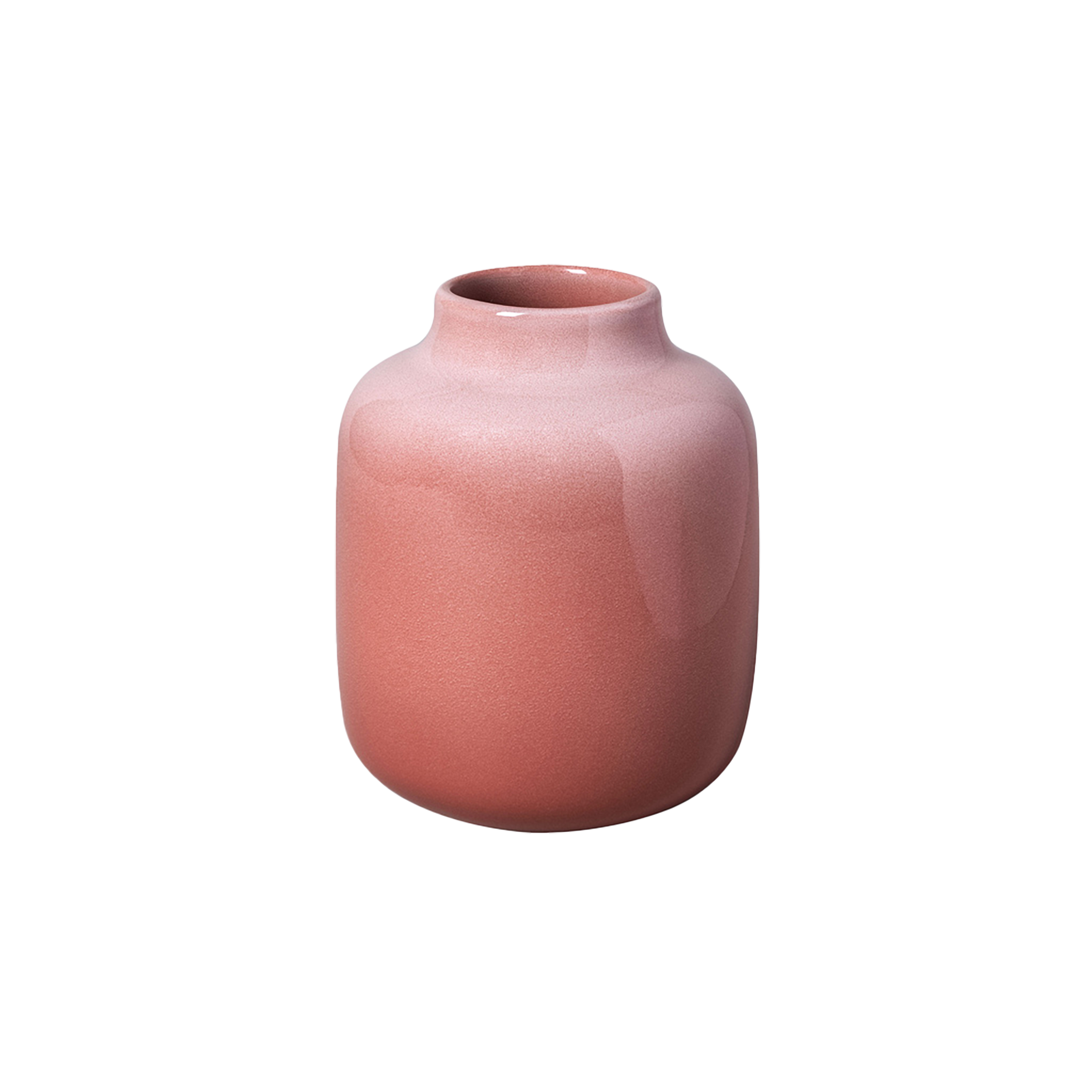 Perlemor Vase Pink, 5.1'' x 6.1'', earthenware