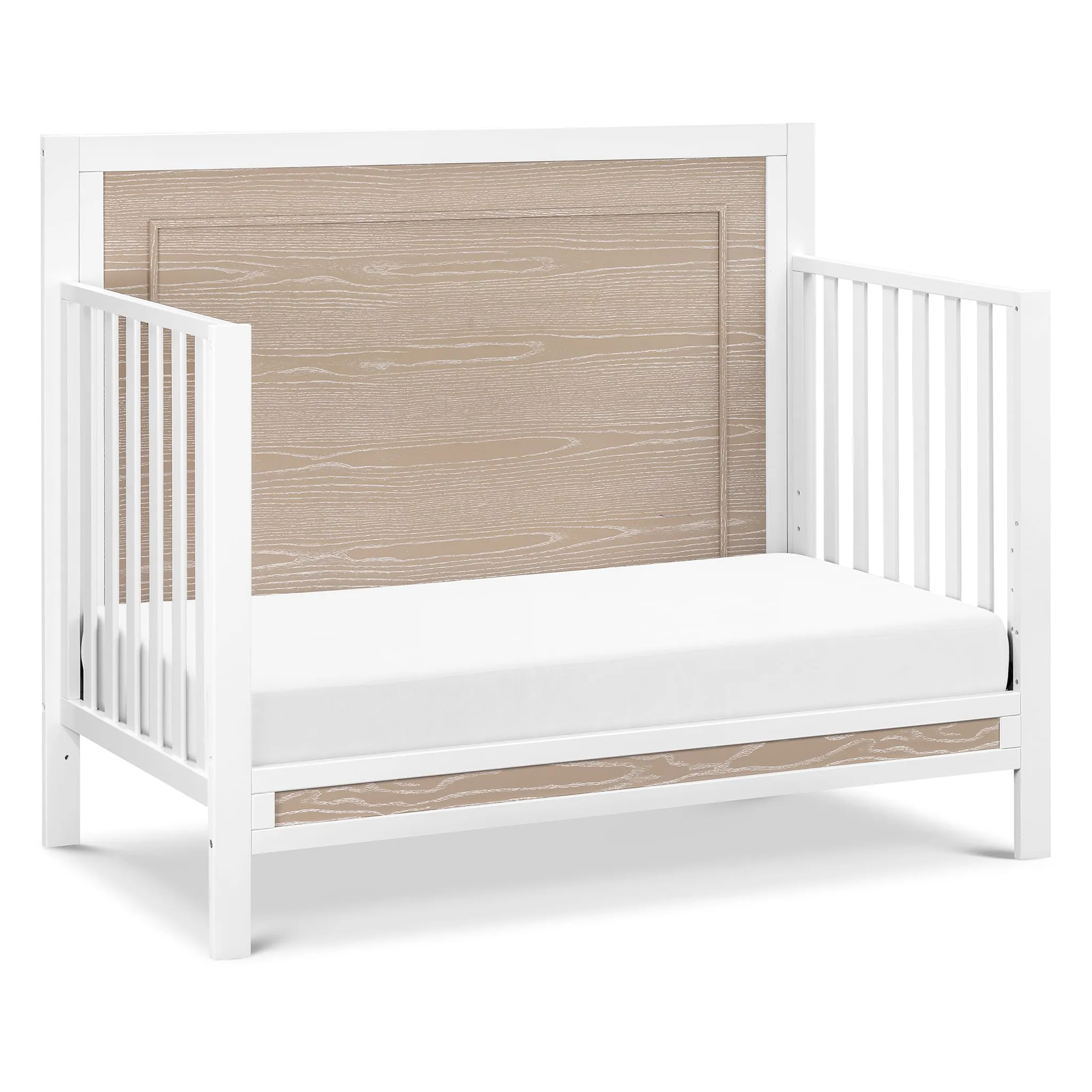 DaVinci Couchette Convertible 4-en-1 Radley - Blanc et Bois Côtier