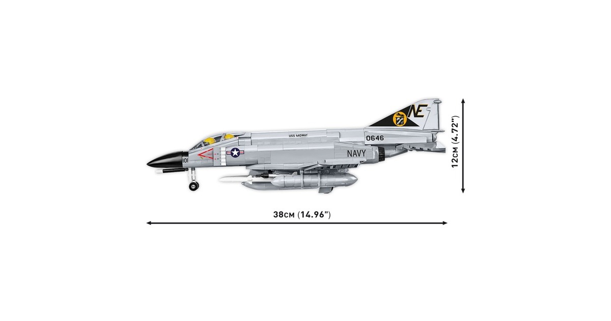 COBIArmed Forces - F-4 Phantom II - USS Midway Constructiespeelgoed  (Schaal 1:48)