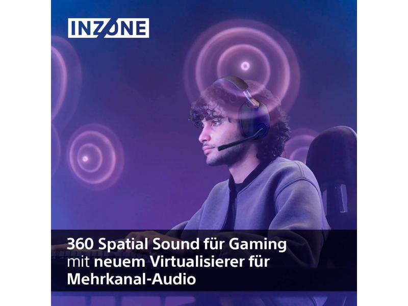 Sony Headset INZONE H9 Schwarz Kabelloses Gaming-Headset mit Noise-Cancelling für die PS5 und den PC