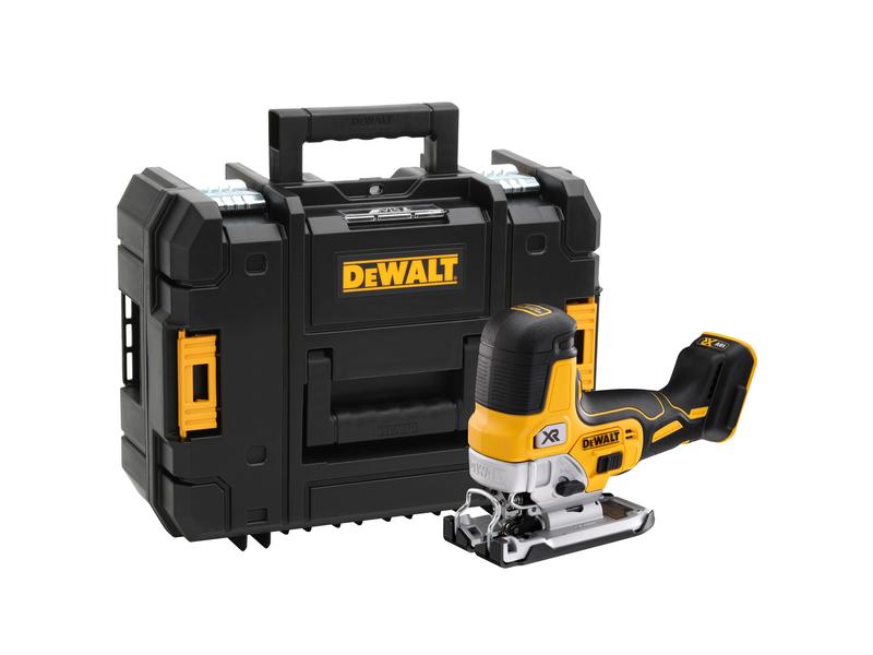 DEWALT Akku-Stichsäge 18 V DCS335NT Solo Leistungsstarke Akku-Pendlhub-Stichsäge