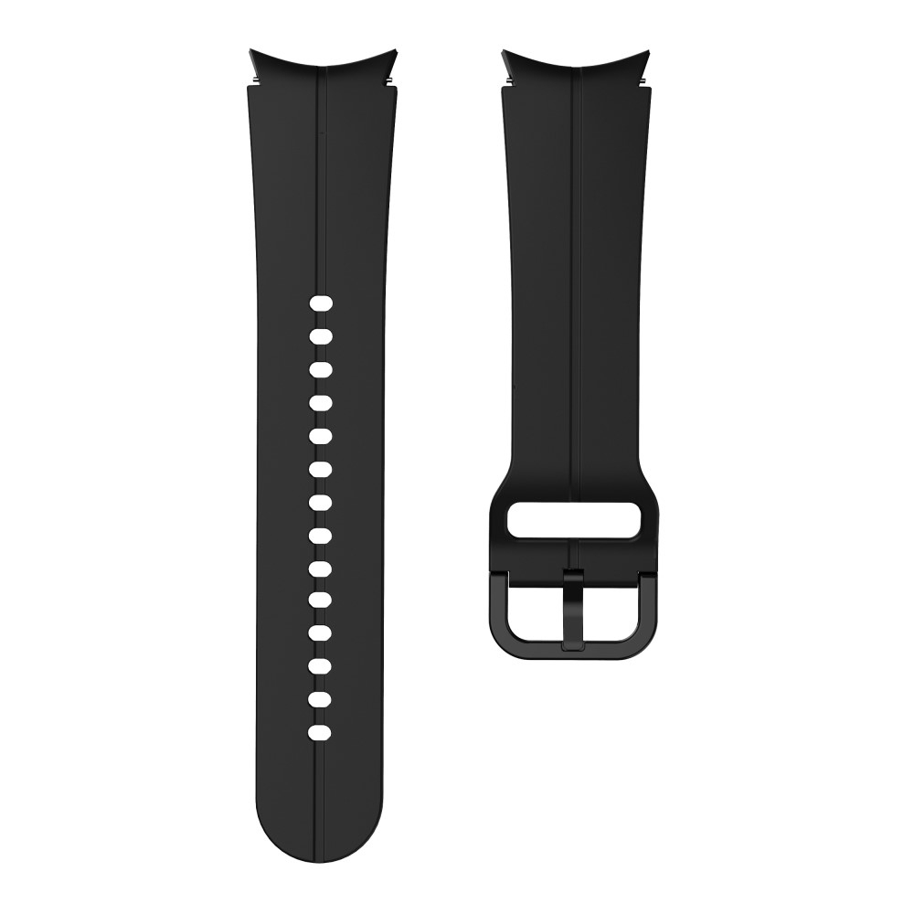 Samsung Galaxy Watch 7 (44mm) Ersatz Sport Silikon Armband Split Design (Gelenkumfang: 180 - 230mm) - Schwarz