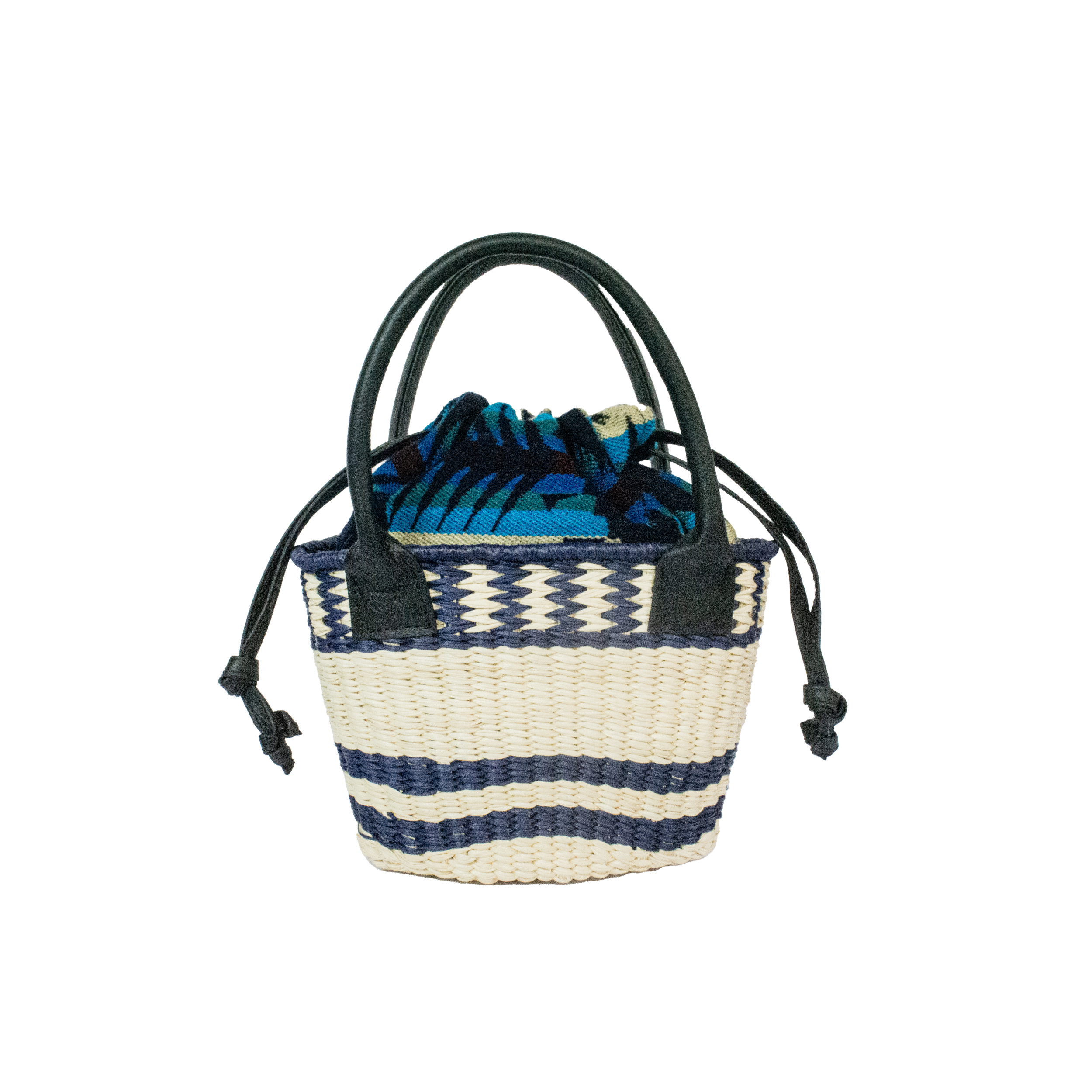 Mini sac fourre-tout avec trousse de toilette en tissu andin