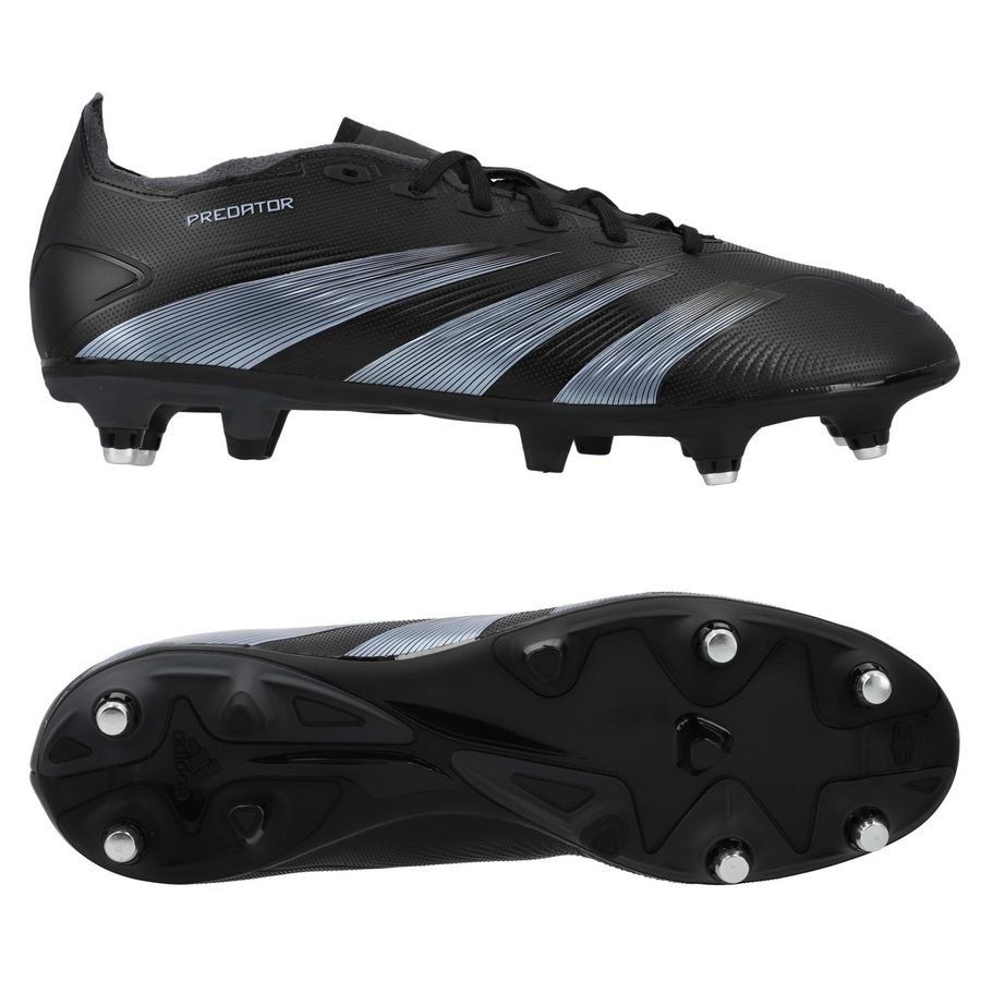 adidas Predator League Sock SG Dark Spark - Noir/Gris/Noir