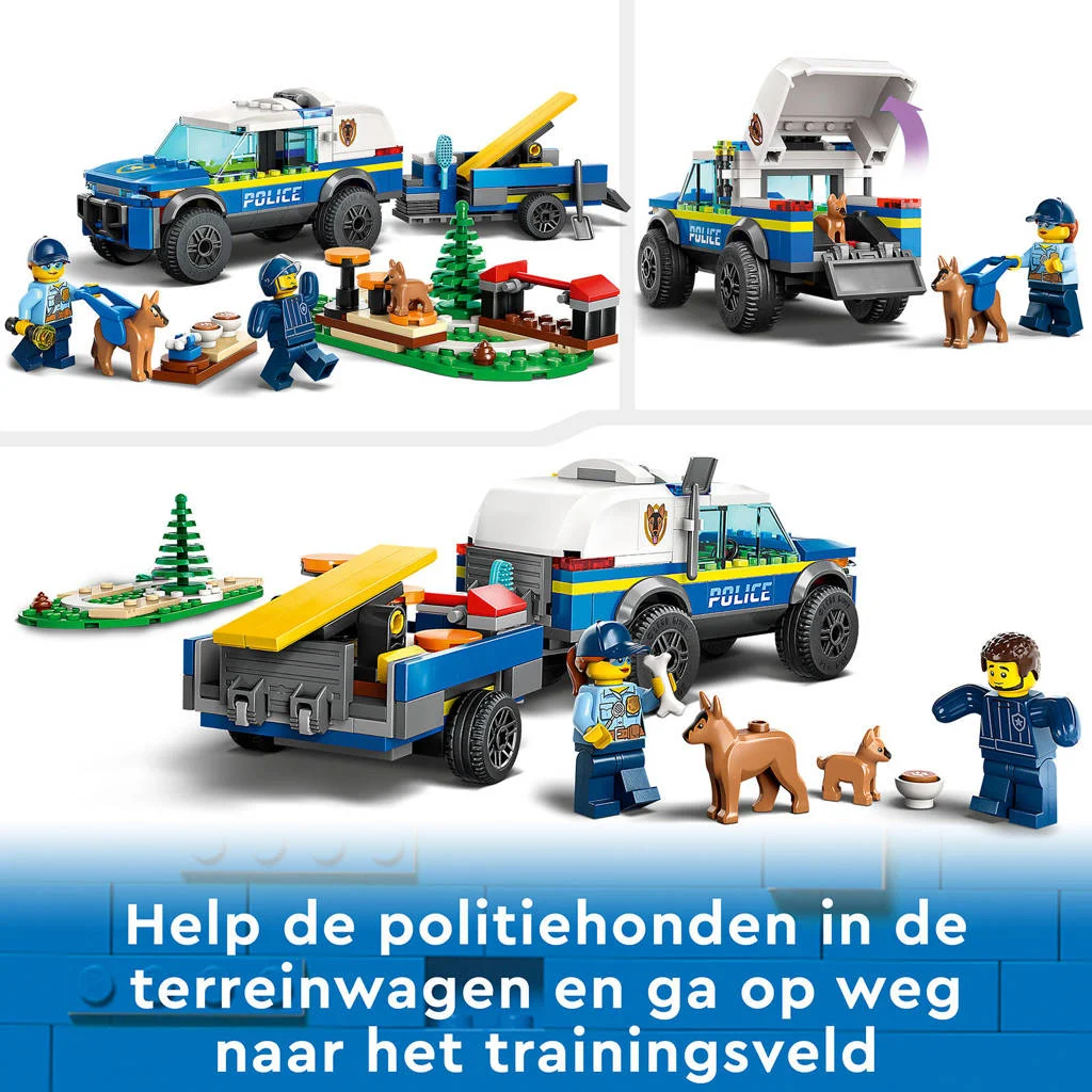 TrainingPolitie Mobiele training voor politiehonden, Speelgoed voor Kinderen 60369