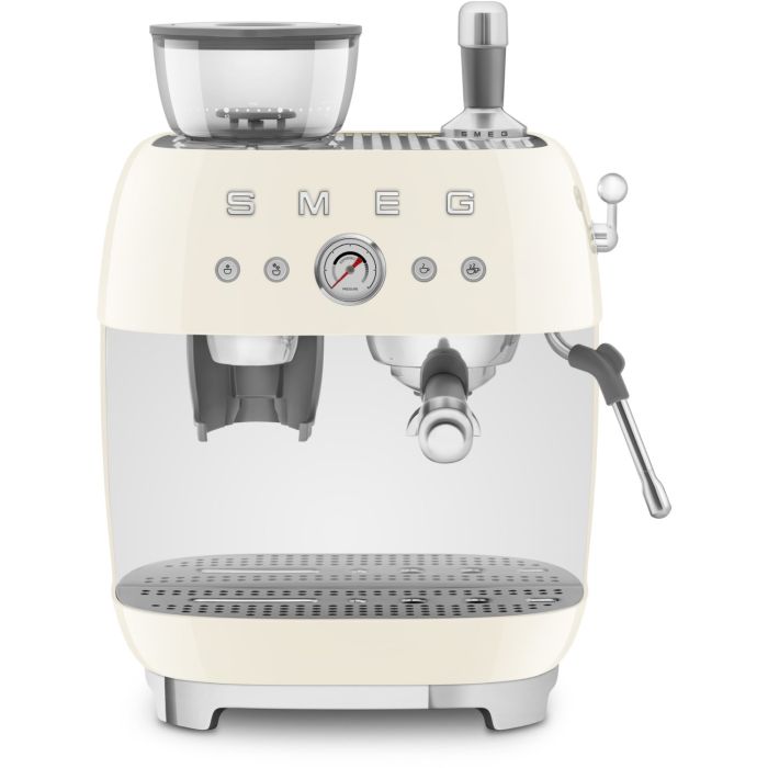 SMEG Espressomaschine mit Mahlwerk 50's Style EGF03CREU Creme