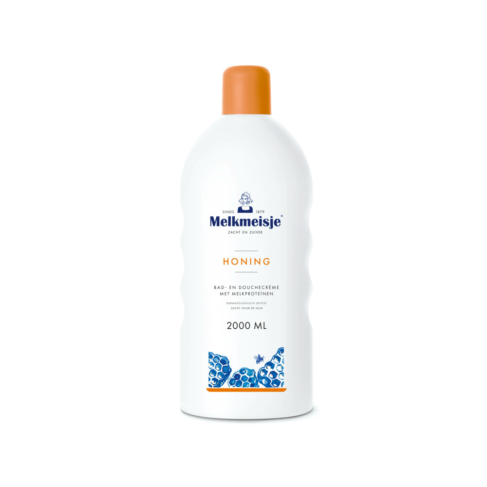 Melkmeisje Bad en Douche Crème Honing2000 ml