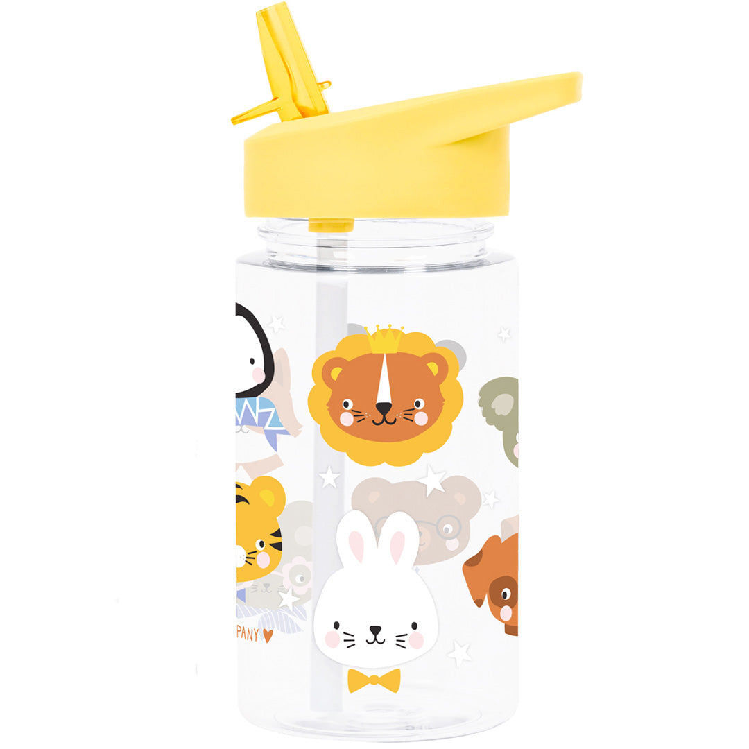 A little lovely company drinkfles met rietje - dierenvrienden - 450 ml
