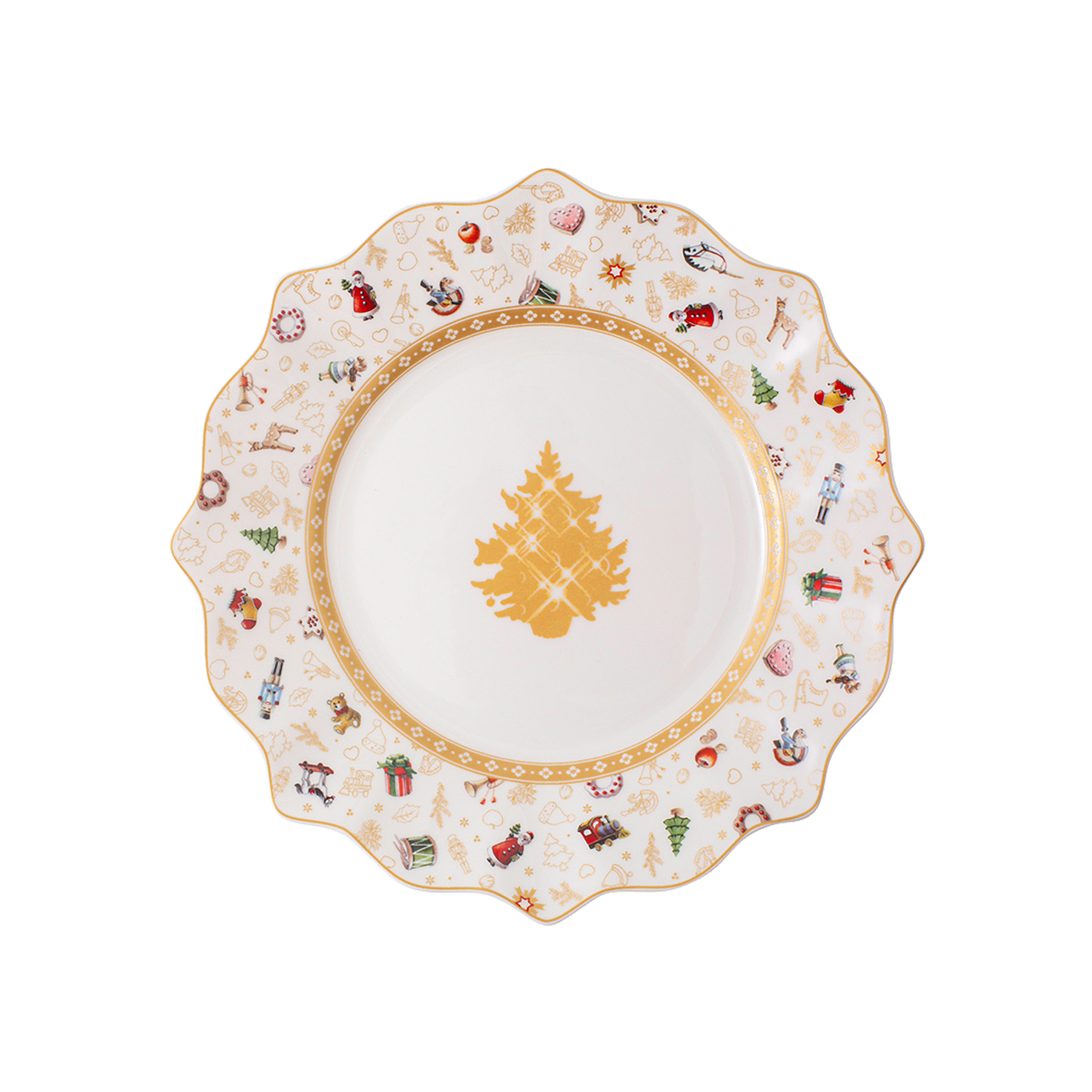 Toy's Delight Appetizer and dessert plate White, 9.7'', Premium Porcelain