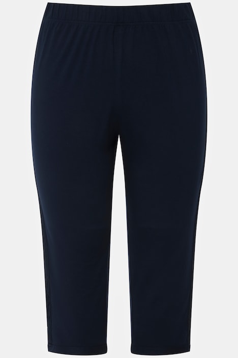 Capri-Leggings, seitliches Spitzenband, Biobaumwolle