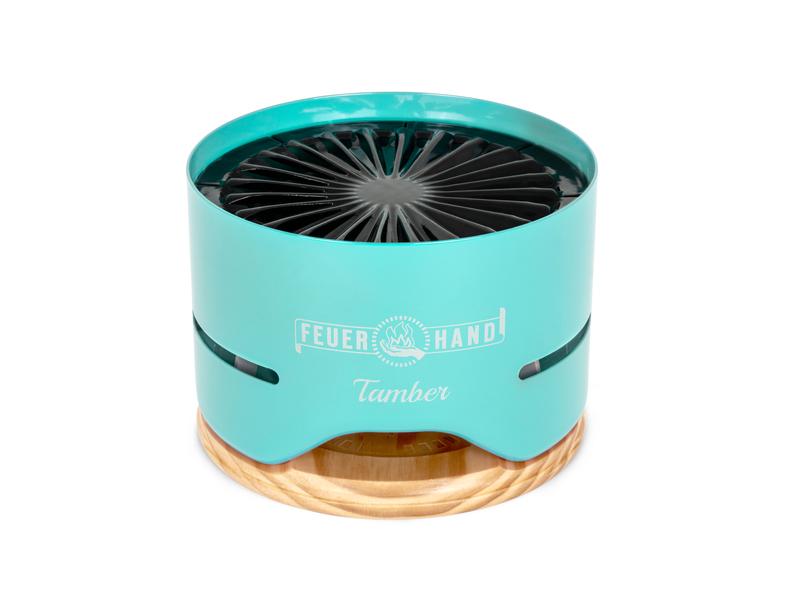 Feuerhand Tischgrill Tamber, Lichtgrün Idealer Tischgrill für das kleine Abendessen
