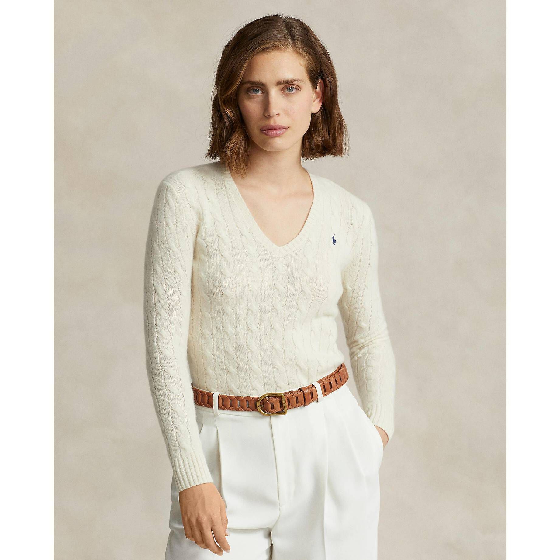 Polo Ralph Lauren| Damen Strickpullover mit Kaschmir