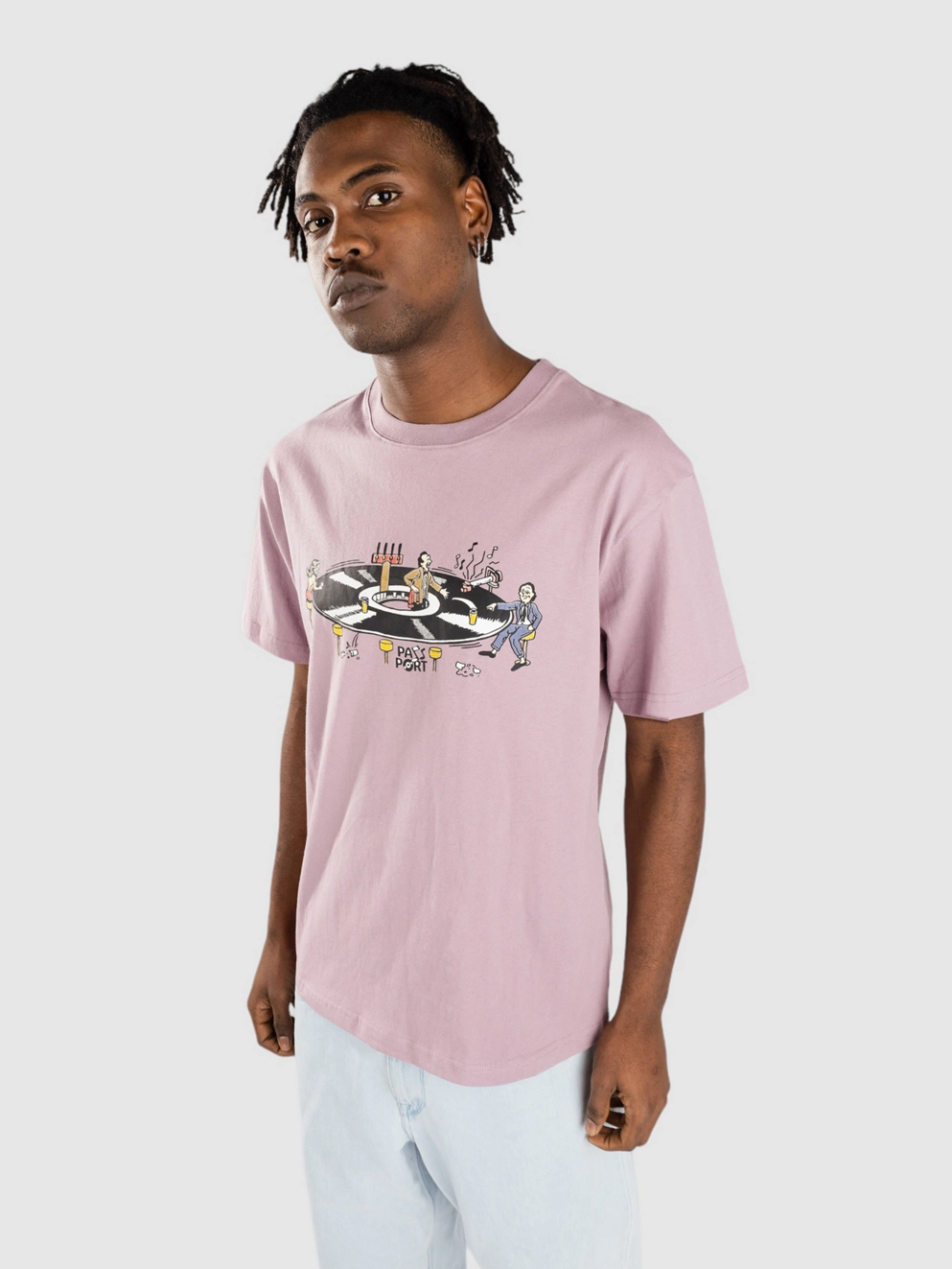 Pass Port Lazy Susan T-Shirt dusty lilac
