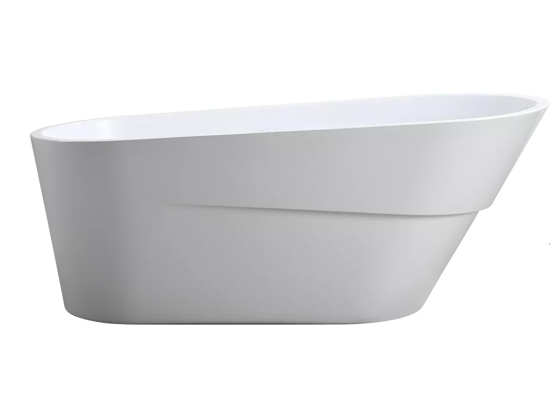 Baignoire îlot design ovale ATLANTA blanche 170 cm