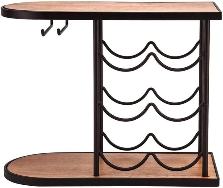 Weinhalter, Weinflaschenhalter, Schmiedeeisen, Bar-ation, Weinflaschenhalter, Regal, stapelbar, Weinschrank, Präsentationsständer, Weinaufbewahrung (Größe: 3 Ebenen)