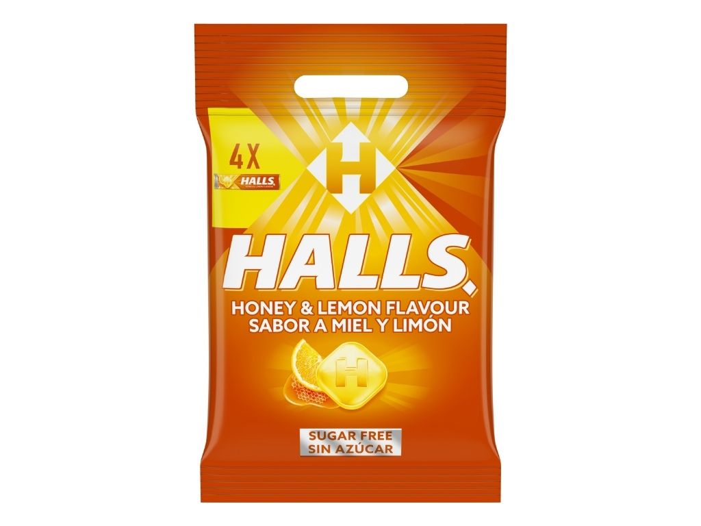 REBUÇADOS HALLS MENTOLMEL E LIMÃO 134G