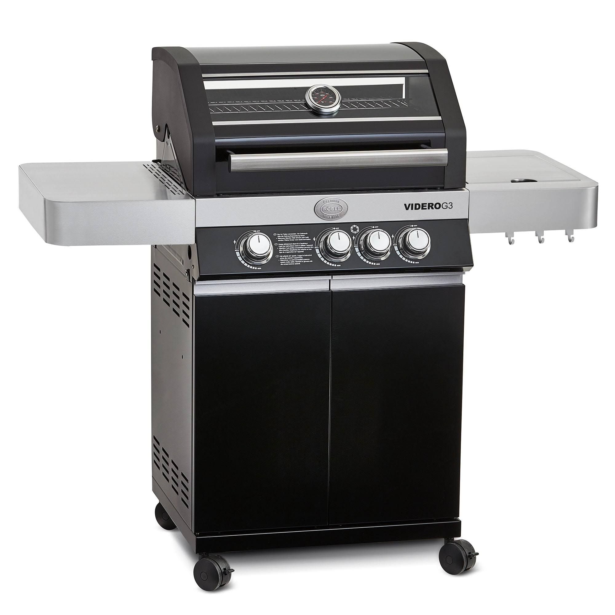 Rösle Gasgrill BBQ-Station VIDERO G3 schwarz 50 mbar