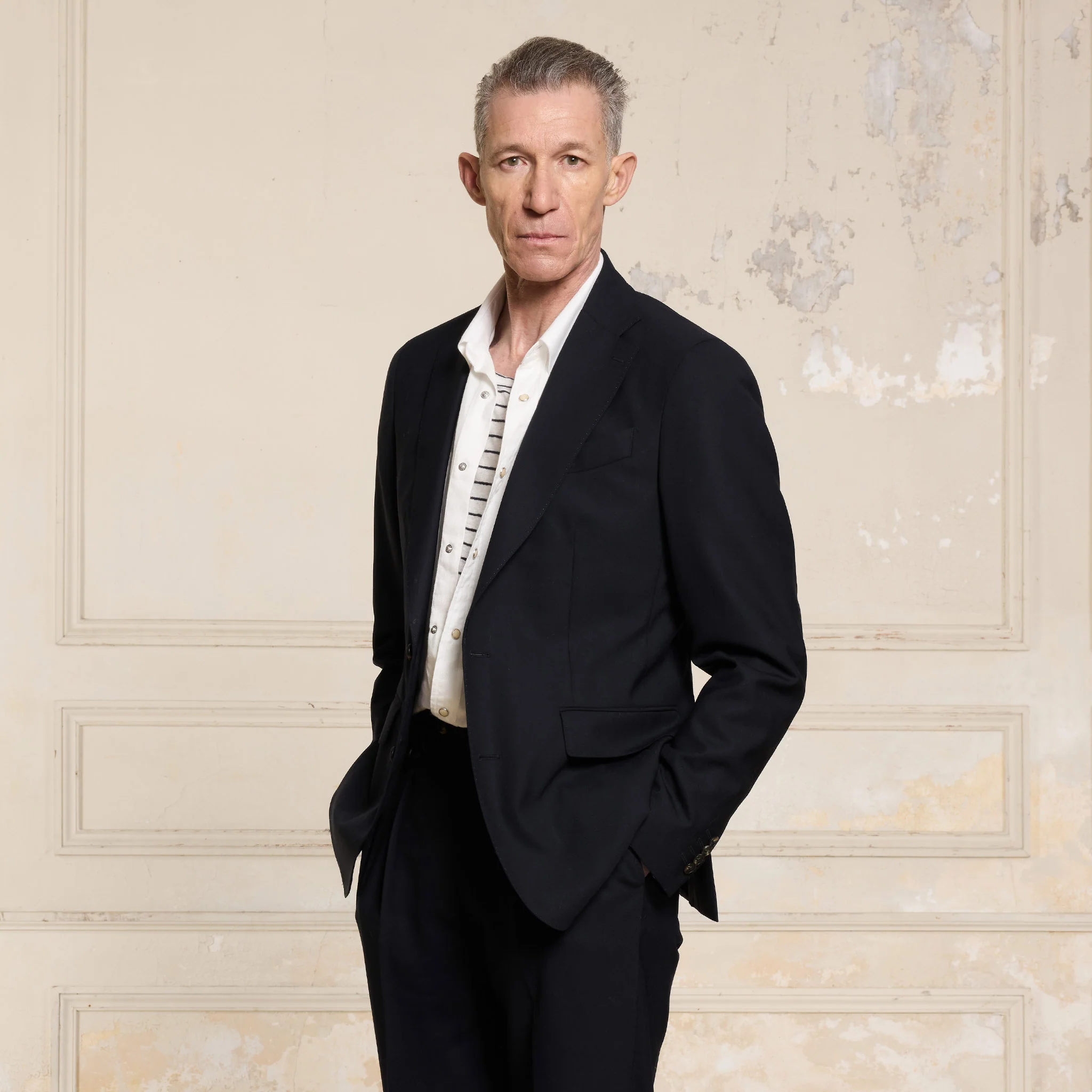 Navy Fresco wool jacket