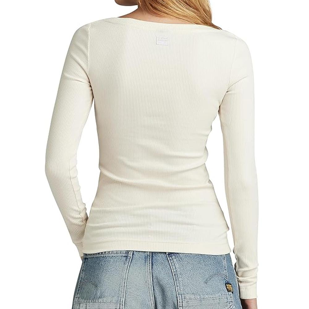 T-shirt Écru Femme G-Star Scoop