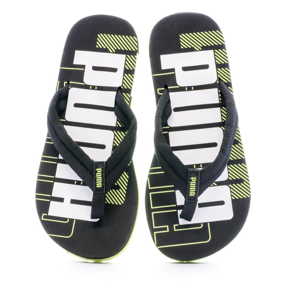 Puma Tongs Noir/Vert Enfant Puma V2 Power