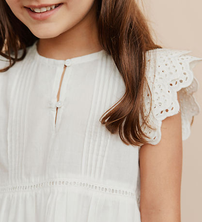 Sofie Schnoor Kleid - Ivalask - Snow White m. Strickerei Englisc