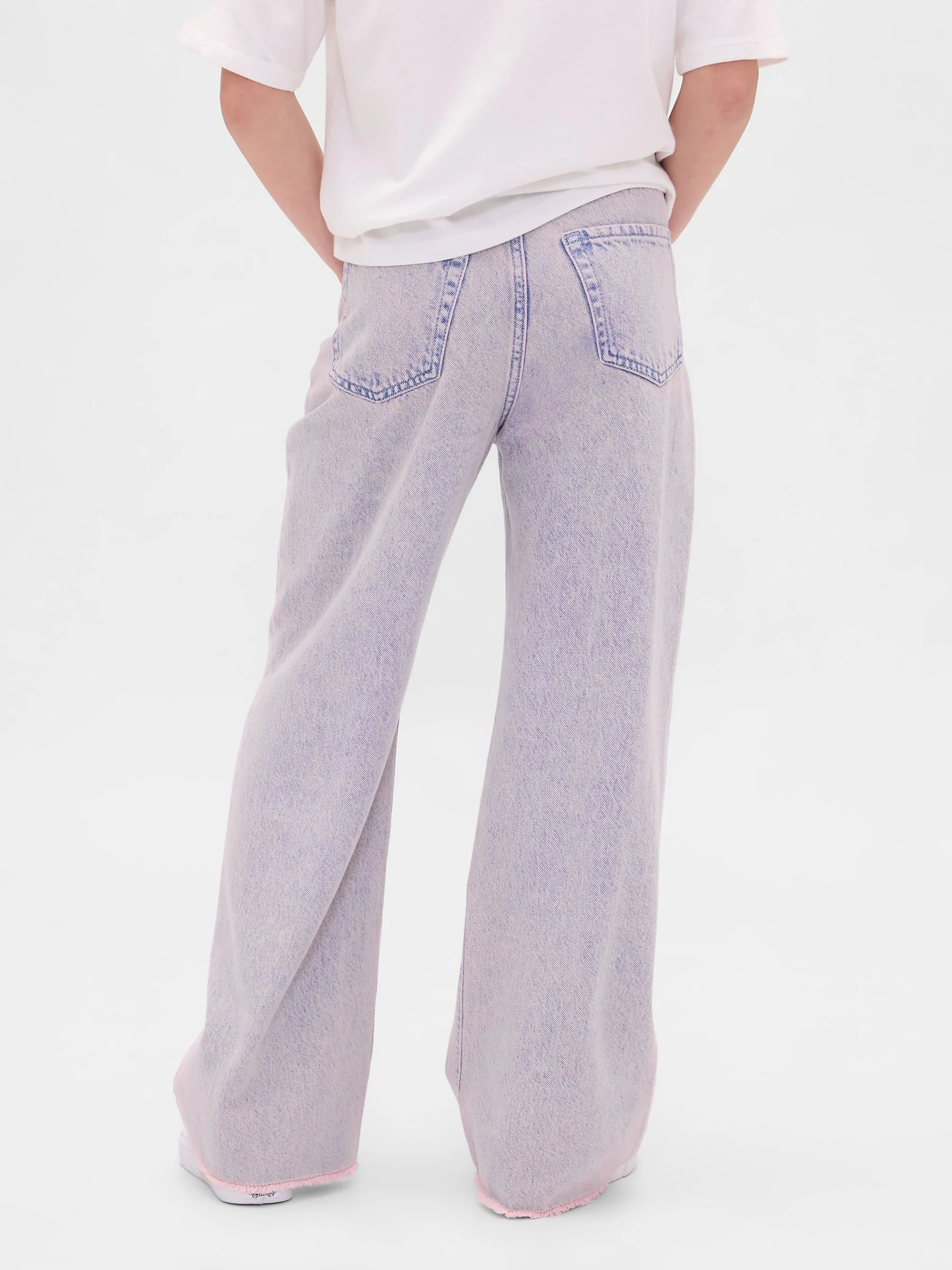 Gap Stride-jeans met lage taille en wijde pijpen (5-13jr)