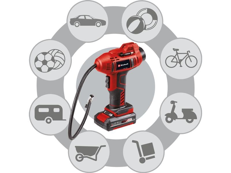 Einhell Akku-Kompressor CE-AP 18 CE-CC 18 2.0 Ah Kit Maschinen-Set