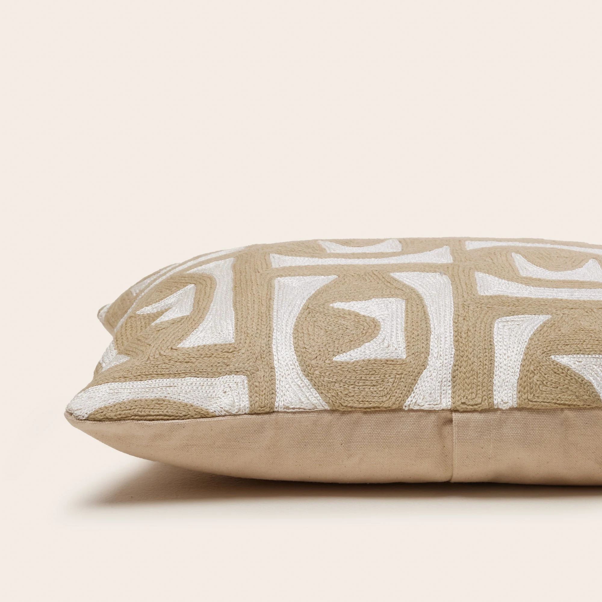 ZACARY - Housse de coussin | Blanc