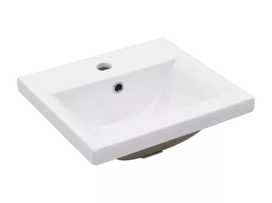 Cadre de lavabo de salle de bain vasque à encastrer Noir Fer