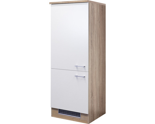 Flex Well koelkast ombouwkast voor 88cm inbouwkoelkast Samoa, BxDxH 60 x 60 x 161 cm, mat wit, gedemonteerd, scharnier omkeerbaar (links of rechts te monteren)