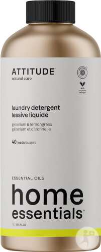 Attitude Lessive Liquide Géranium Et Citronnelle Bouteille Rechargeable Aluminium 1l