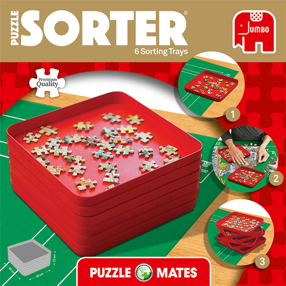 Puzzel sorteerbakjes