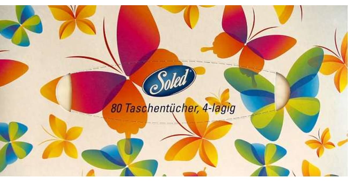 SOLED Taschentücher Box 4-lagig