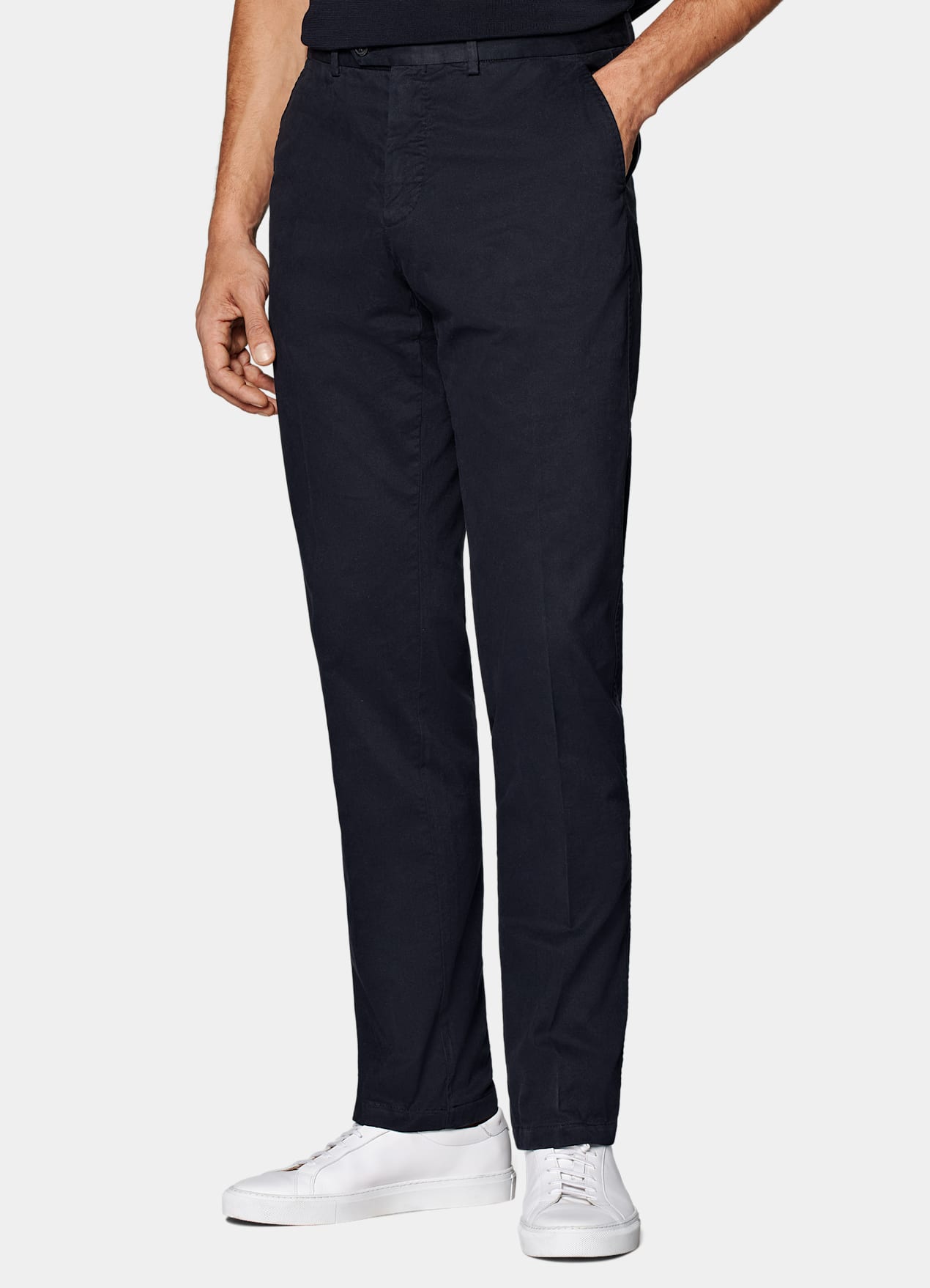 Chino Slim Leg Straight bleu marine