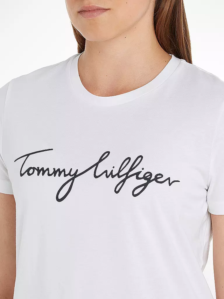 TOMMY HILFIGER T-Shirt Regular Fit  weiss