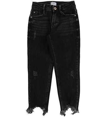 Grønt Jeans - Relaxed - Sort Denim