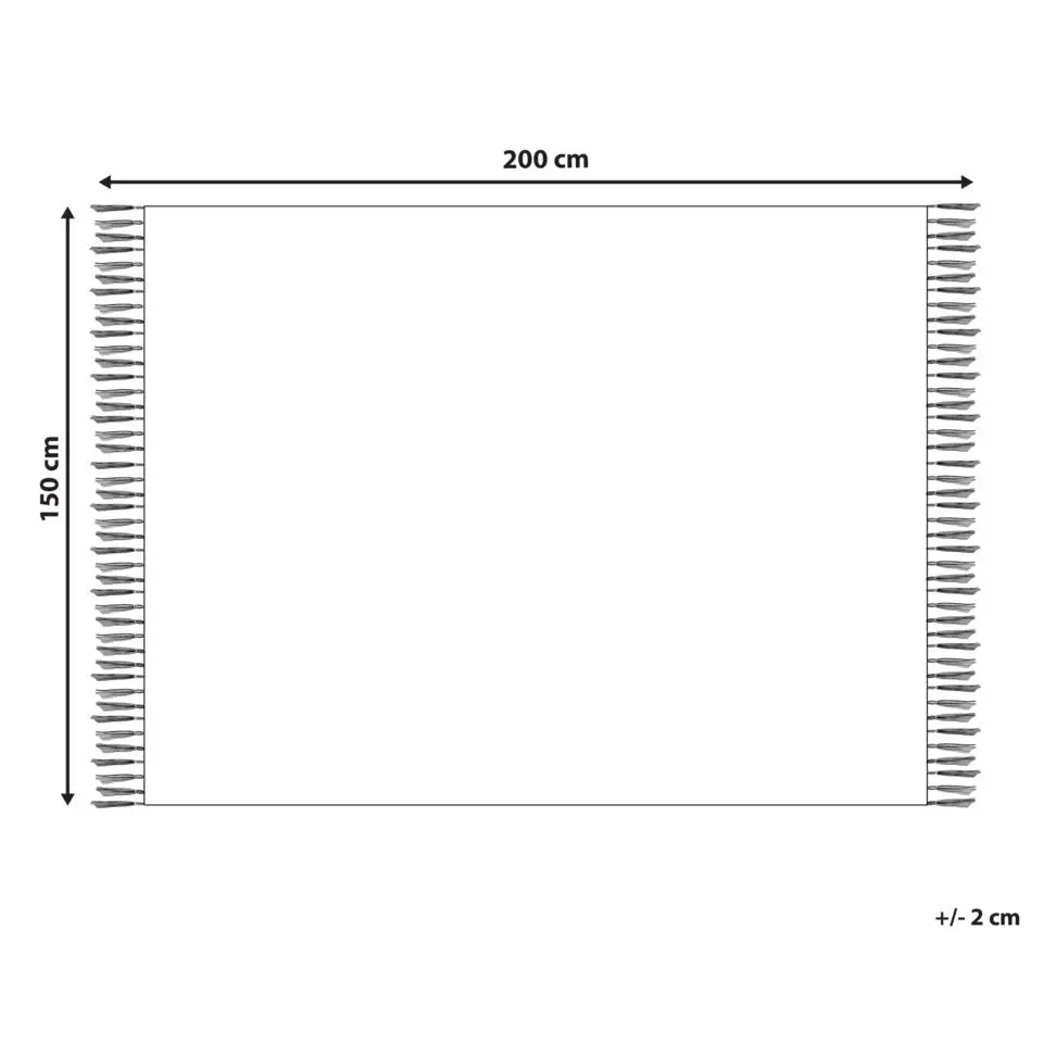 VELLA - Deken - Beige - 150 x 200 cm - Katoen