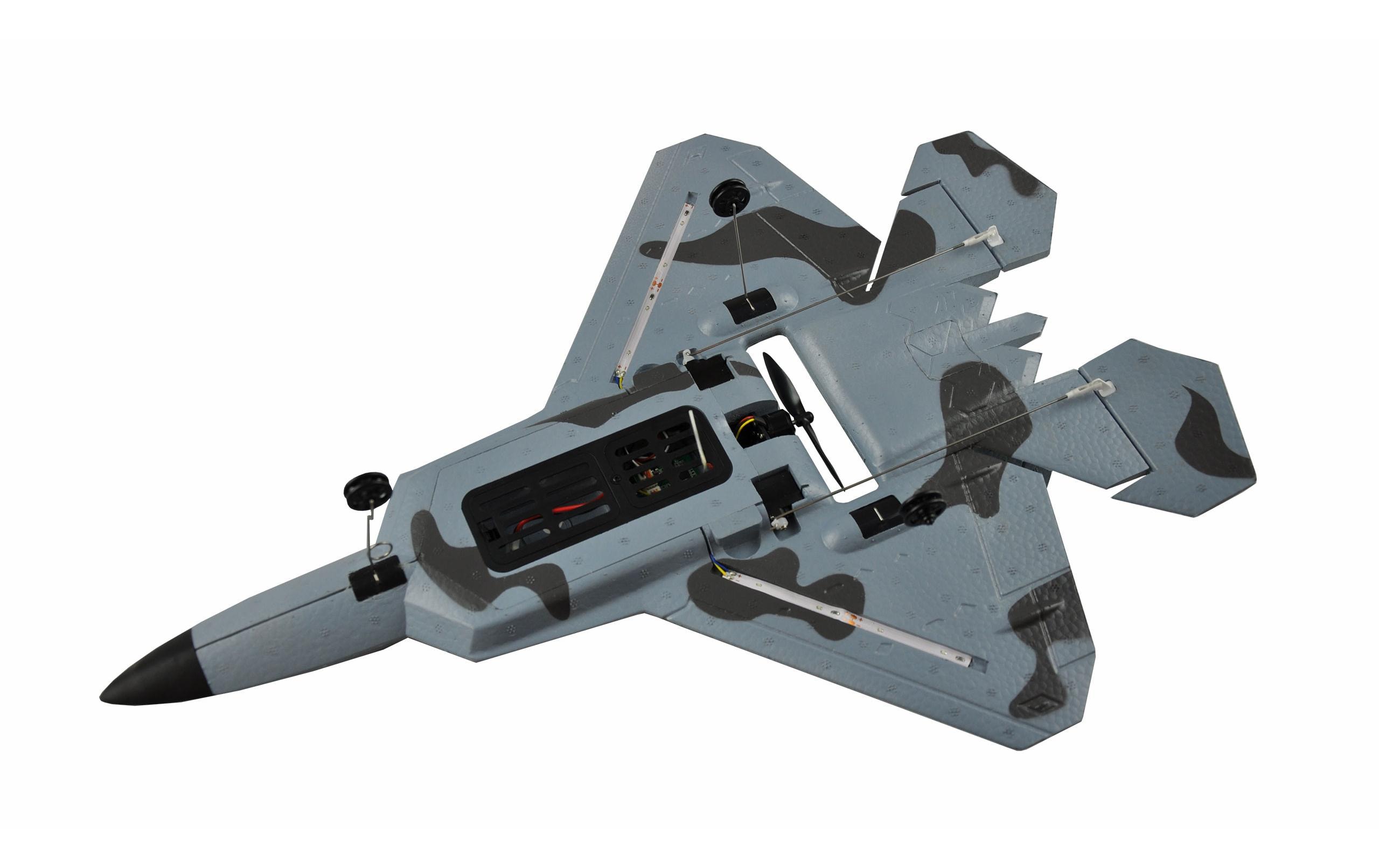 Jet F22 mit Gyro, Brushless RTFKleiner F-22 Jet mit Brushlessmotor und Gyro
