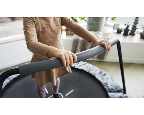 EXIT Tiggy Junior Trampoline met Veiligheidsbeugel Ø 140 cm Grijs;Zwart